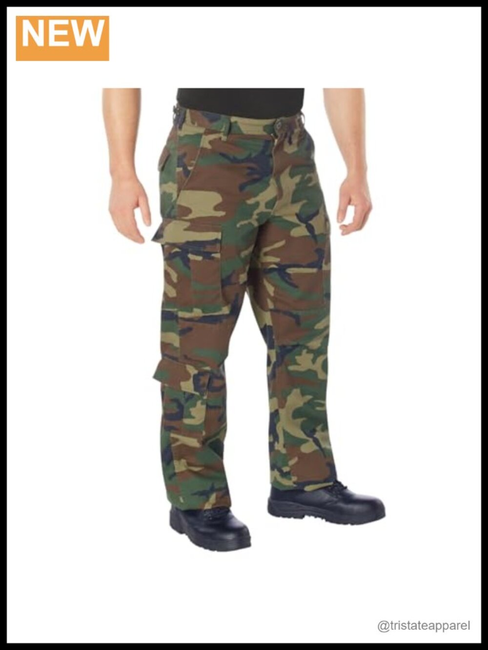 Vintage Paratrooper Cargo Fatigue Pants Cotton Polyester Blend 8 Pockets